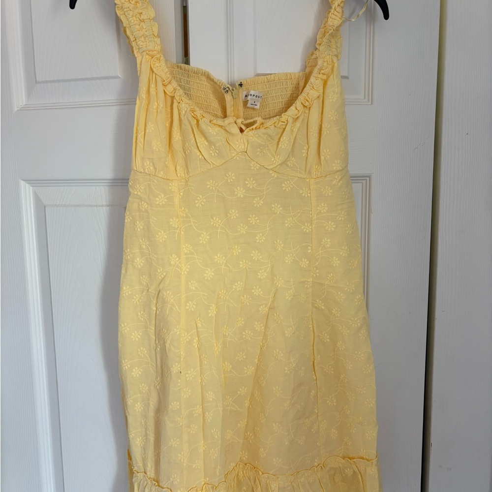 Aeropostale Yellow Floral Chemise